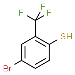 ChemSpider 2D Image | 4-Bromo-2-(trifluoromethyl)benzenethiol | C7H4BrF3S