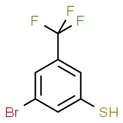 ChemSpider 2D Image | 3-Bromo-5-(trifluoromethyl)benzenethiol | C7H4BrF3S