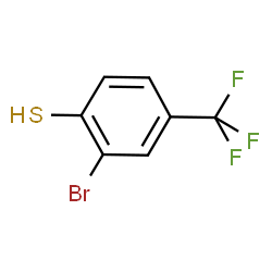 ChemSpider 2D Image | 2-Bromo-4-(trifluoromethyl)benzenethiol | C7H4BrF3S