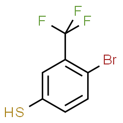 ChemSpider 2D Image | 4-Bromo-3-(trifluoromethyl)benzenethiol | C7H4BrF3S