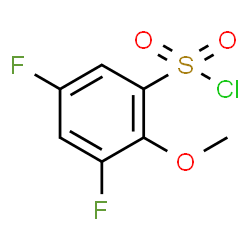 ChemSpider 2D Image | 3,5-Difluoro-2-methoxybenzenesulfonyl chloride | C7H5ClF2O3S