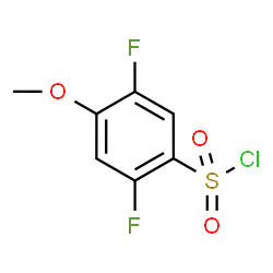 ChemSpider 2D Image | 2,5-Difluoro-4-methoxybenzenesulfonyl chloride | C7H5ClF2O3S