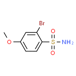 ChemSpider 2D Image | 2-Bromo-4-methoxybenzenesulfonamide | C7H8BrNO3S