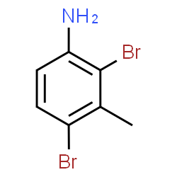 ChemSpider 2D Image | 2,4-Dibromo-3-methylaniline | C7H7Br2N