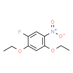 ChemSpider 2D Image | 1,5-Diethoxy-2-fluoro-4-nitrobenzene | C10H12FNO4