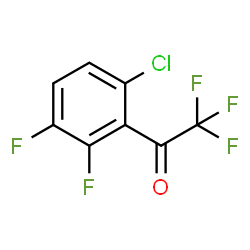 ChemSpider 2D Image | 1-(6-Chloro-2,3-difluorophenyl)-2,2,2-trifluoroethanone | C8H2ClF5O