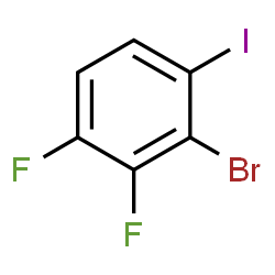 ChemSpider 2D Image | 2-Bromo-3,4-difluoro-1-iodobenzene | C6H2BrF2I