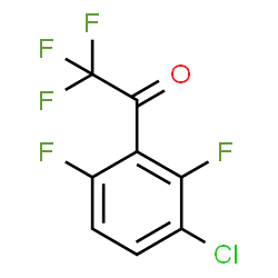 ChemSpider 2D Image | 1-(3-Chloro-2,6-difluorophenyl)-2,2,2-trifluoroethanone | C8H2ClF5O