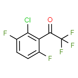 ChemSpider 2D Image | 1-(2-Chloro-3,6-difluorophenyl)-2,2,2-trifluoroethanone | C8H2ClF5O