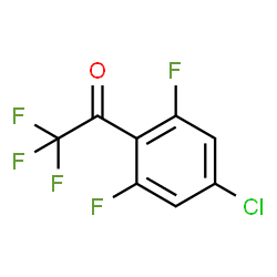 ChemSpider 2D Image | 1-(4-Chloro-2,6-difluorophenyl)-2,2,2-trifluoroethanone | C8H2ClF5O