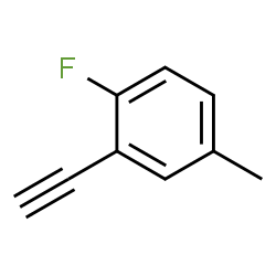 ChemSpider 2D Image | 2-Ethynyl-1-fluoro-4-methylbenzene | C9H7F