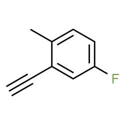 ChemSpider 2D Image | 2-Ethynyl-4-fluoro-1-methylbenzene | C9H7F