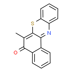 ChemSpider 2D Image | 6-Methyl-5H-benzo(a)phenothiazin-5-one | C17H11NOS