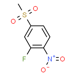 ChemSpider 2D Image | 3-Fluoro-4-nitrophenyl methyl sulfone | C7H6FNO4S