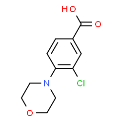 ChemSpider 2D Image | 3-Chloro-4-morpholinobenzoic Acid | C11H12ClNO3