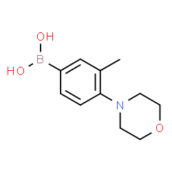 ChemSpider 2D Image | 3-Methyl-4-morpholinophenylboronic Acid | C11H16BNO3