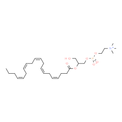 ChemSpider 2D Image | 3-Hydroxy-2-[(4Z,7Z,10Z,13Z,16Z)-4,7,10,13,16-icosapentaenoyloxy]propyl 2-(trimethylammonio)ethyl phosphate | C28H48NO7P