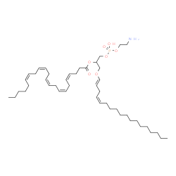 ChemSpider 2D Image | (14Z,17E)-27-Amino-24-hydroxy-24-oxido-19,23,25-trioxa-24lambda~5~-phosphaheptacosa-14,17-dien-21-yl (4Z,7Z,10Z,13Z,16Z)-4,7,10,13,16-docosapentaenoate | C45H78NO7P