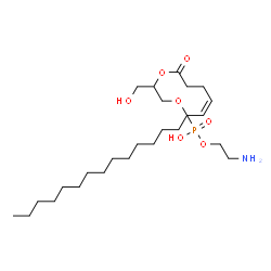 ChemSpider 2D Image | 1-{[(2-Aminoethoxy)(hydroxy)phosphoryl]oxy}-3-hydroxy-2-propanyl (4Z)-4-icosenoate | C25H50NO7P