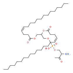 ChemSpider 2D Image | (15Z)-3-Amino-6-hydroxy-6-oxido-2,12-dioxo-5,7,11-trioxa-6lambda~5~-phosphanonacos-15-en-9-yl (4Z)-4-icosenoate | C45H84NO9P