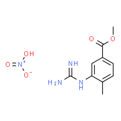 ChemSpider 2D Image | methyl 3-guanidino-4-methylbenzoate mononitrate | C10H14N4O5