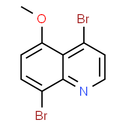 ChemSpider 2D Image | 4,8-Dibromo-5-methoxyquinoline | C10H7Br2NO