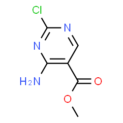 ChemSpider 2D Image | Methyl 4-amino-2-chloro-5-pyrimidinecarboxylate | C6H6ClN3O2