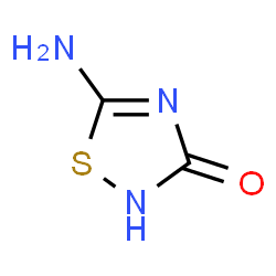 ChemSpider 2D Image | 5-Amino-1,2,4-thiadiazol-3(2H)-one | C2H3N3OS