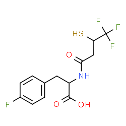 ChemSpider 2D Image | 4-Fluoro-N-(4,4,4-trifluoro-3-sulfanylbutanoyl)phenylalanine | C13H13F4NO3S