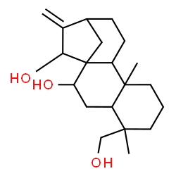 ChemSpider 2D Image | Kaur-16-ene-7,15,18-triol | C20H32O3