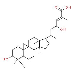 ChemSpider 2D Image | (24E)-3,23-Dihydroxy-9,19-cyclolanost-24-en-26-oic acid | C30H48O4