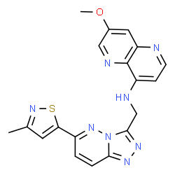ChemSpider 2D Image | AMG-337 | C19H16N8OS