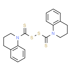 ChemSpider 2D Image | Di(3,4-dihydro-1(2H)-quinolinyl)dithioperoxyanhydride | C20H20N2S4