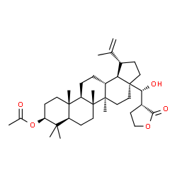 ChemSpider 2D Image | (3beta,28R)-28-Hydroxy-28-[(3R)-2-oxotetrahydro-3-furanyl]lup-20(29)-en-3-yl acetate | C36H56O5