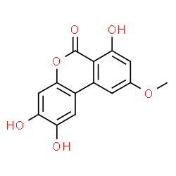 ChemSpider 2D Image | 2,3,7-Trihydroxy-9-methoxy-6H-benzo[c]chromen-6-one | C14H10O6