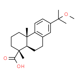ChemSpider 2D Image | 15-Methoxyabieta-8,11,13-trien-18-oic acid | C21H30O3