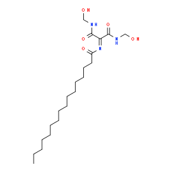 ChemSpider 2D Image | N,N'-Bis(hydroxymethyl)-2-(palmitoylimino)malonamide | C21H39N3O5