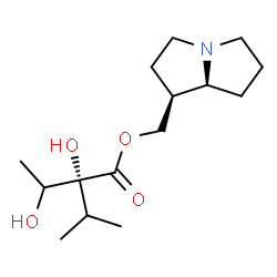 ChemSpider 2D Image | (1S,7aS)-Hexahydro-1H-pyrrolizin-1-ylmethyl (2R)-2,3-dihydroxy-2-isopropylbutanoate | C15H27NO4