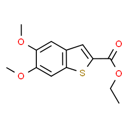 ChemSpider 2D Image | Ethyl 5,6-dimethoxy-1-benzothiophene-2-carboxylate | C13H14O4S