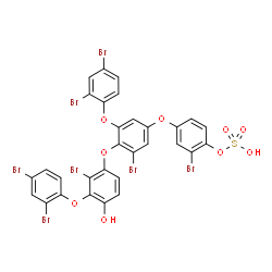 ChemSpider 2D Image | crossbyanol D | C30H15Br7O9S
