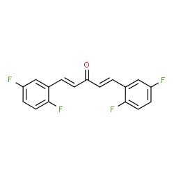 ChemSpider 2D Image | (1E,4E)-1,5-Bis(2,5-difluorophenyl)-1,4-pentadien-3-one | C17H10F4O