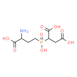 ChemSpider 2D Image | 2-[(3-Amino-3-carboxypropyl)(hydroxy)phosphoryl]succinic acid | C8H14NO8P