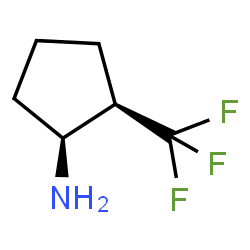ChemSpider 2D Image | (1S,2R)-2-(Trifluoromethyl)cyclopentanamine | C6H10F3N