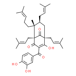 ChemSpider 2D Image | Guttiferone A (rel-(+)) | C38H50O6
