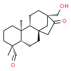 ChemSpider 2D Image | (13alpha)-17-Hydroxy-16-oxobeyeran-18-al | C20H30O3