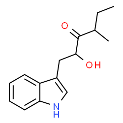 ChemSpider 2D Image | 2-Hydroxy-1-(1H-indol-3-yl)-4-methyl-3-hexanone | C15H19NO2