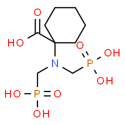 ChemSpider 2D Image | 1-[Bis(phosphonomethyl)amino]cyclohexanecarboxylic acid | C9H19NO8P2