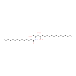 ChemSpider 2D Image | N-[(2S,3R,4S)-1,3,4-Trihydroxy-2-octadecanyl]tetradecanamide | C32H65NO4
