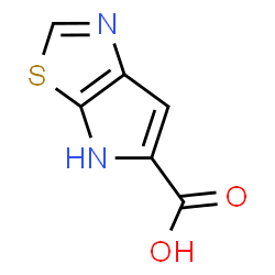 ChemSpider 2D Image | 4H-Pyrrolo[3,2-d][1,3]thiazole-5-carboxylic acid | C6H4N2O2S
