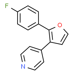 ChemSpider 2D Image | 4-[2-(4-Fluorophenyl)-3-furyl]pyridine | C15H10FNO